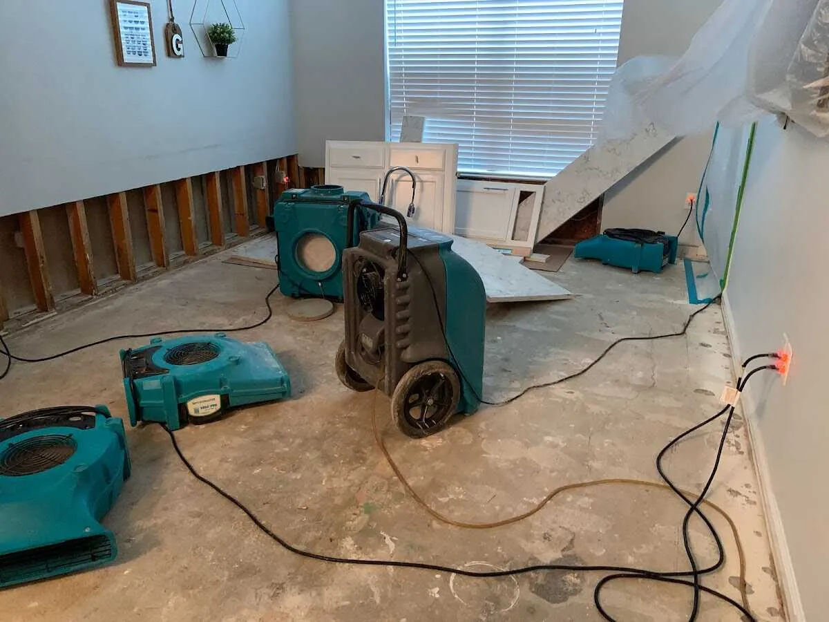 Dehumidifier in flood-cut room for Water Extraction & Removal in Ishpeming